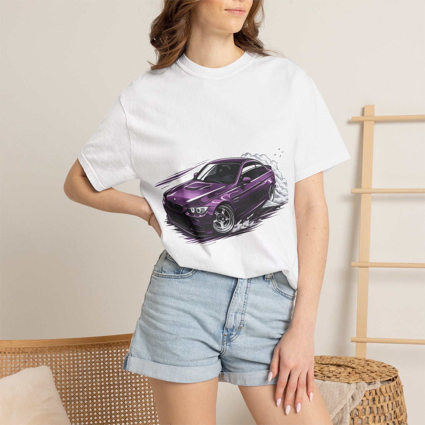 Racing Car Purple Graphic Tee