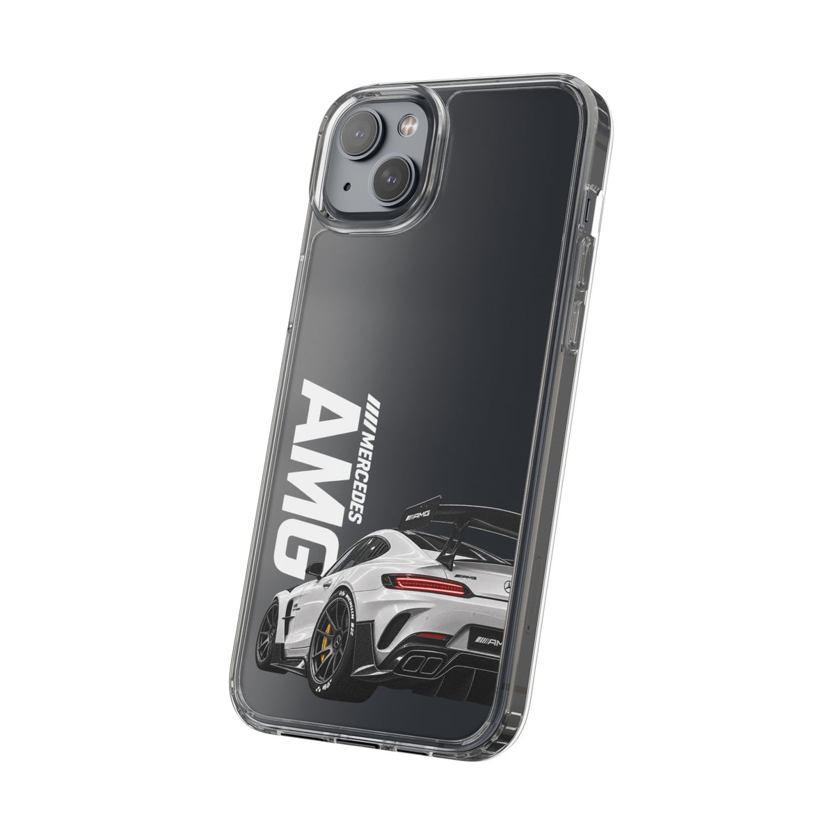 White AMG Car Clear Case