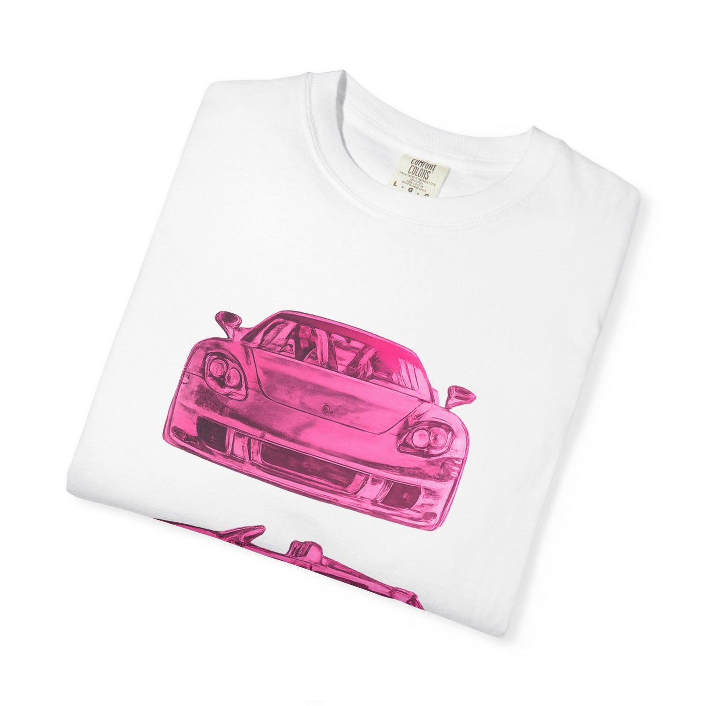 Pink Car Stack T-shirt/Need Money for Porsche