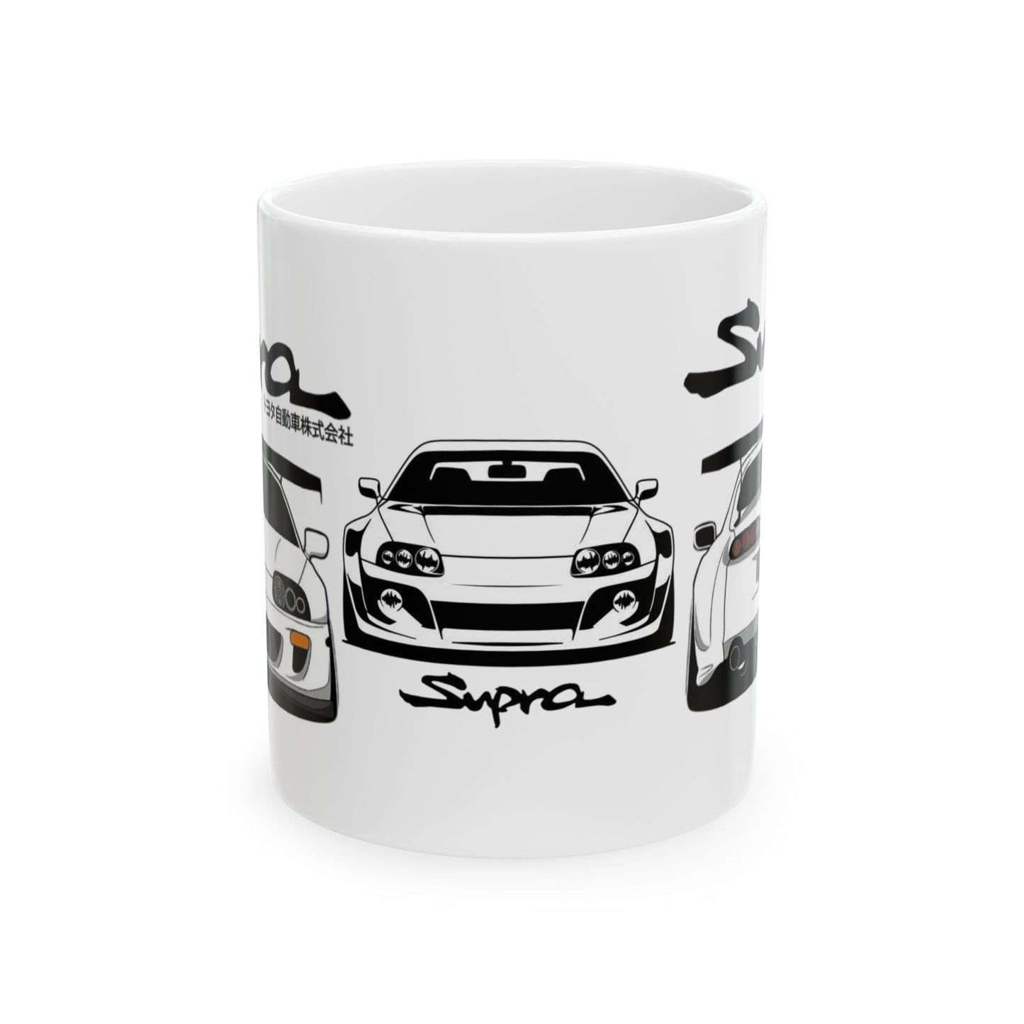 Supra Trio Illustration Mug | Toyota sports car coffee cup