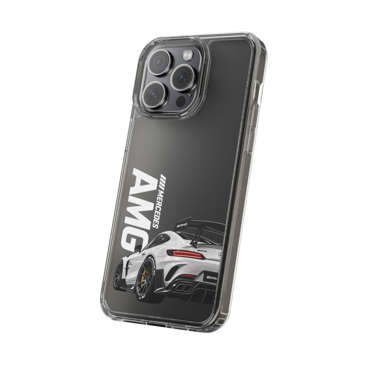 White AMG Car Clear Case