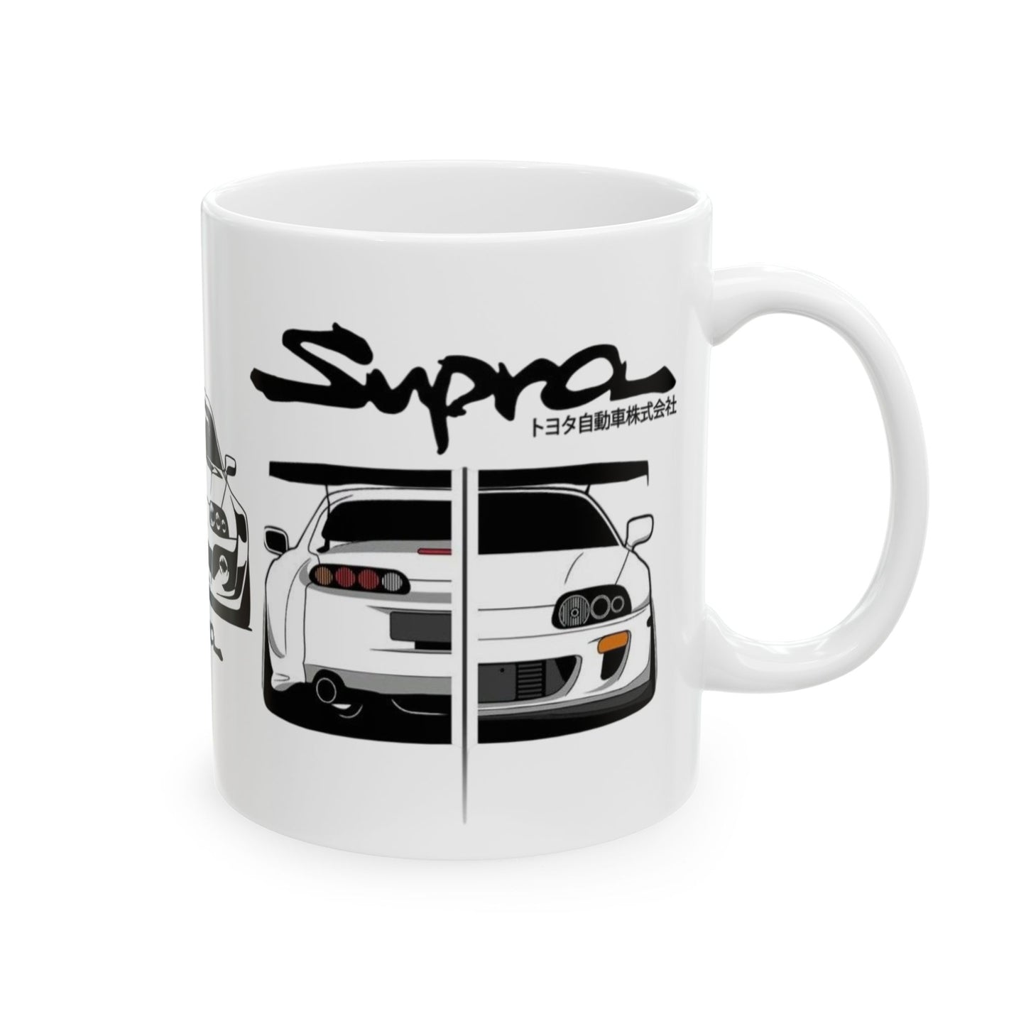 Supra Trio Illustration Mug | Toyota sports car coffee cup