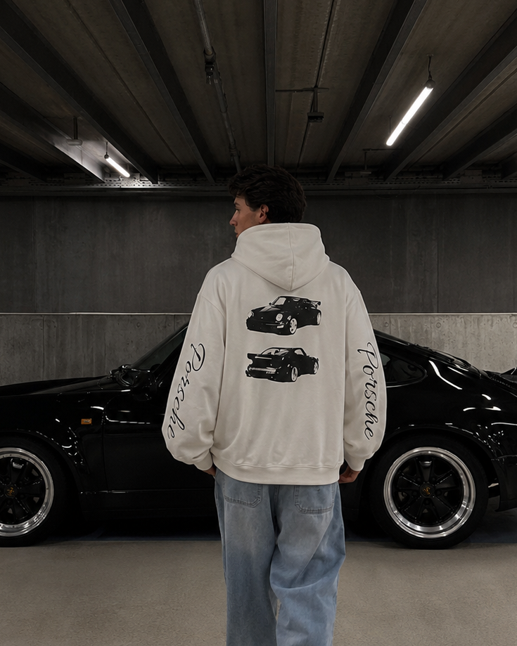 Vintage Porsche Car Hoodie