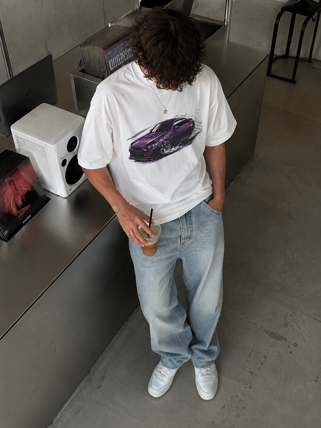 Racing Car Purple Graphic Tee